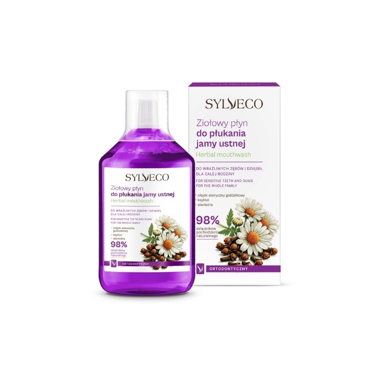 Sylveco Kruidenmondspoeling voor Orthodontische Gebruiken 500 ml