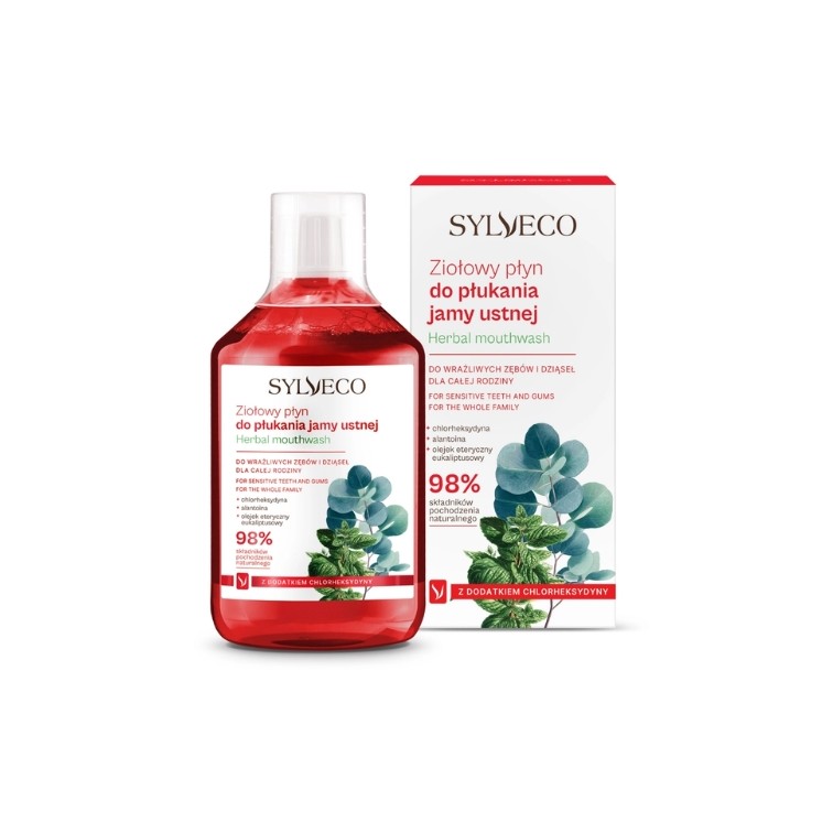 Bain de bouche Sylveco Herbal à la chlorhexidine 500 ml