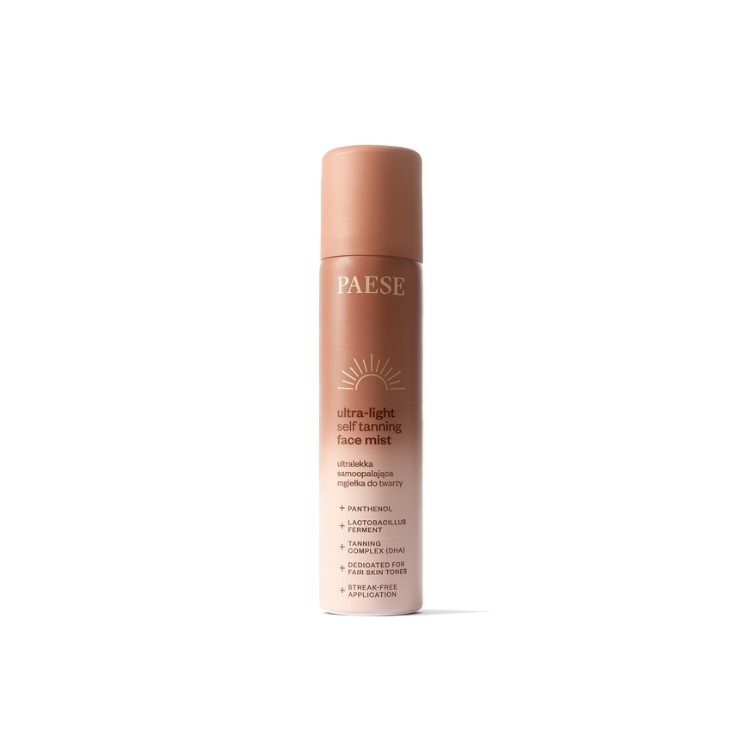 Brume autobronzante visage ultra-légère Paese 75 ml
