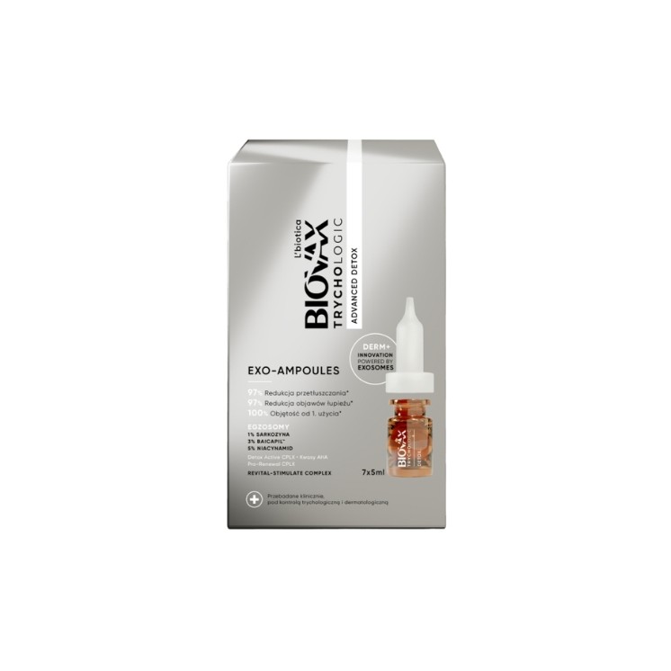 L'biotica Biovax Trychologic Exo-Ampoules Advanced Detox 7 unités x 5 ml