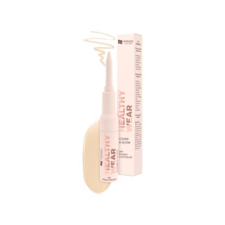 Correcteur double teint AA Wings of Color Healthy Wear Cover & Glow Korektor 2w1 /300/ Ivory 0,2 2 g + 7 g