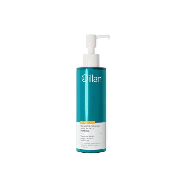 Émulsion nettoyante crémeuse Oillan Repair pour peaux sensibles et très sèches 200 ml