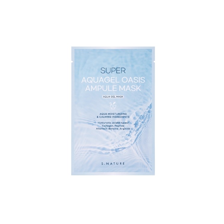 Masque en tissu hydratant pour le visage S.Nature Super Aquagel Oasis (1 pièce)