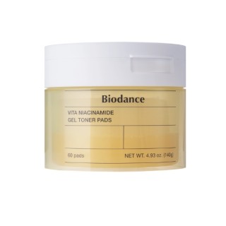 Disques toniques illuminateurs au gel de niacinamide Biodance Vita (60 unités)