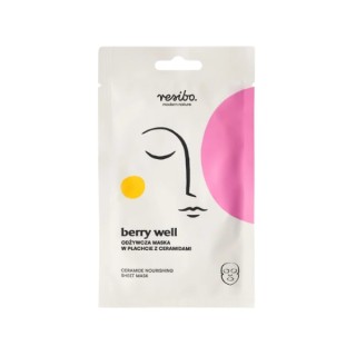 Resibo Berry Well Voedend Sheetmasker met Ceramiden 1 stuk
