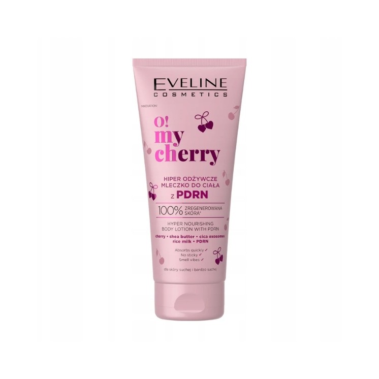 Eveline O! My Cherry Hiper odżywcze Mleczko do ciała z PDRN 200 ml