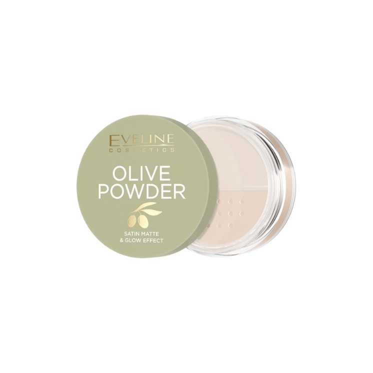 Poudre Olive Eveline , poudre libre à base d'extrait de feuilles et de graines d'olivier, 8 g