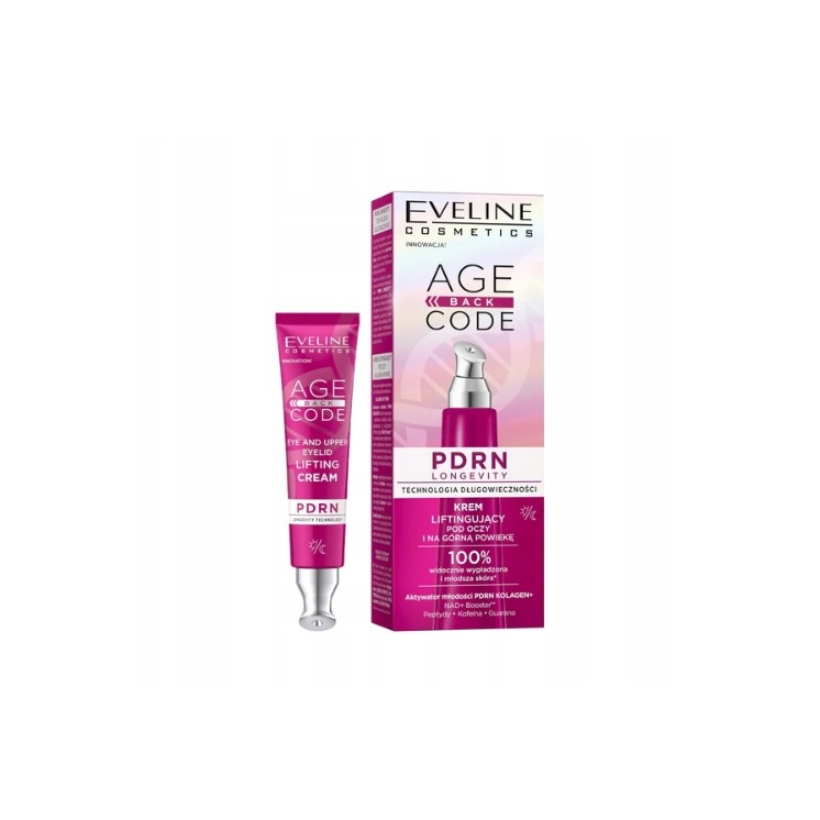 Crème contour des yeux liftante Eveline Age Back Code au PDRN 15 ml