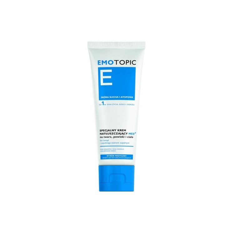 Emotopic Med+ special moisturizing cream for face, eyelids and body 75 ml