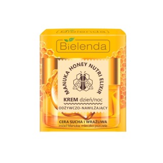 Bielenda Elixir Nutri Manuka Honey Crème Visage Nourrissante et Hydratante Jour/Nuit 50 ml