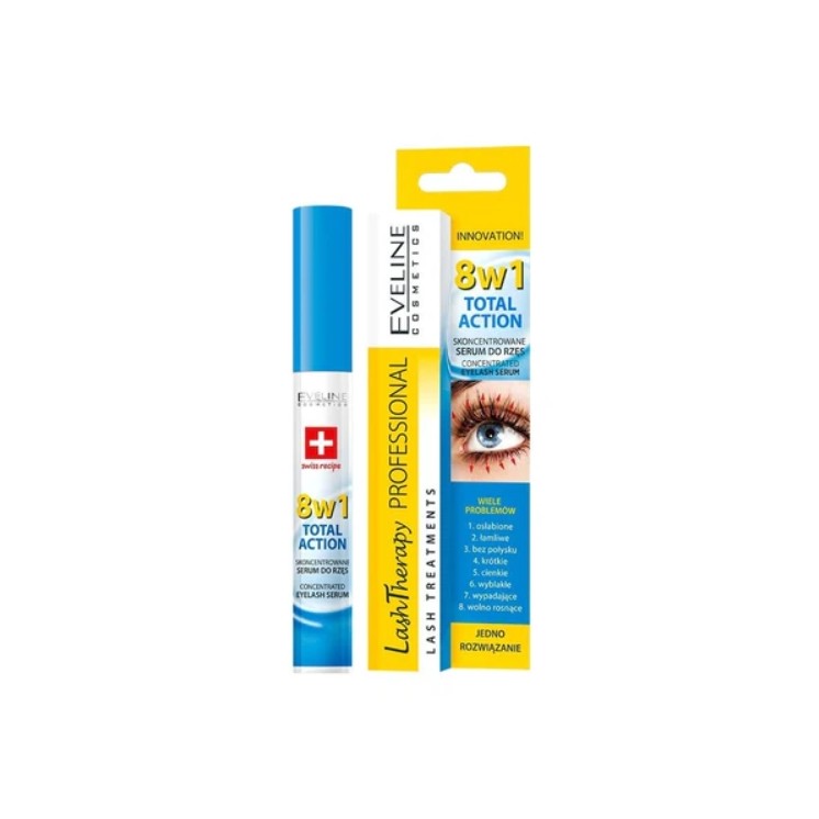 Eveline Odżywka do rzęs 8w1 Total Action 10 ml