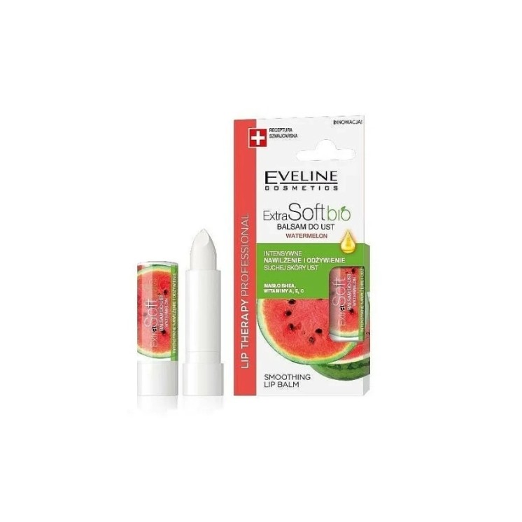 Baume à lèvres Eveline Lip Therapy Professional Extra Soft Bio Pastèque 4g