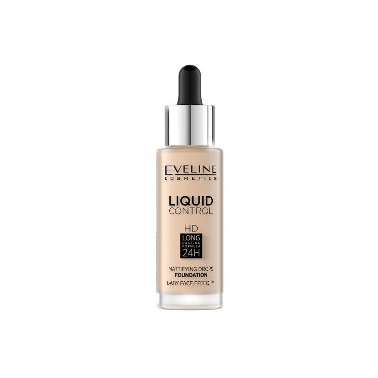 Eveline Liquid Control Foundation in druppelaar /016/ Vanilla Beige 32 ml