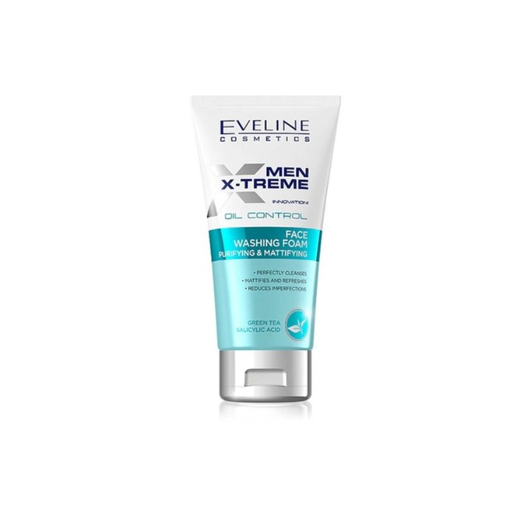 Eveline Men X-Treme Innovation! Oil Control Pianka do mycia twarzy oczyszczająco-matująca 150 ml