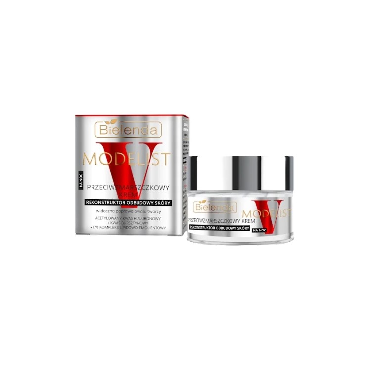 Bielenda V-Modelist Anti-Rimpel Nachtcrème voor Gezichtsreconstructie 50 ml