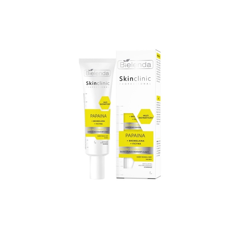 Bielenda Skin Clinic Professional multi-enzymatische exfoliërende en verhelderende Peeling gommage 40 g