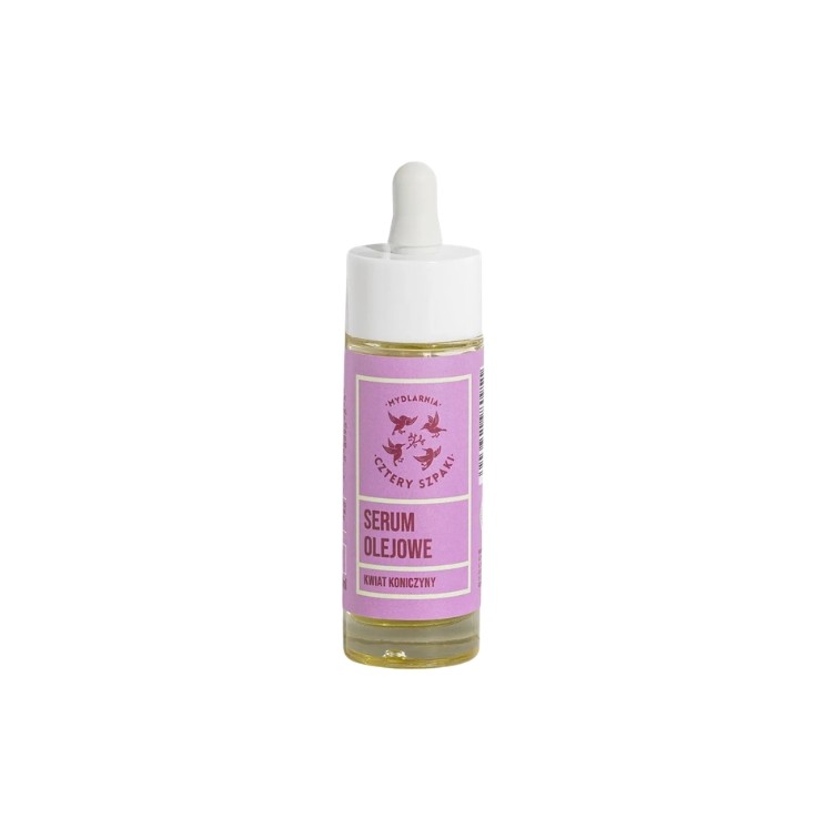 Mydlarnia Cztery Szpaki olejowe Serum do twarzy, szyi i dekoltu Kwiat Koniczyny 30 ml