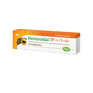 Hemorroïdale gel (50 mg + 5 mg)/g Rectale gel 30 g