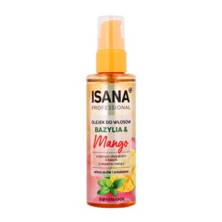 Isana Professional Olejek do włosów suchych i zniszczonych Bazylia & Mango 100 ml