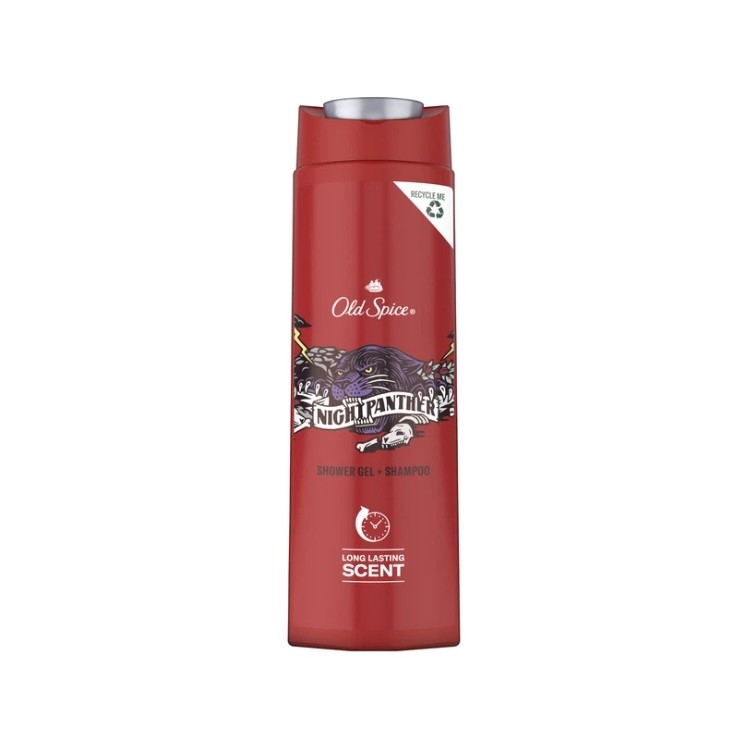 Old Spice Night Panther Douchegel en Shampoo 400 ml