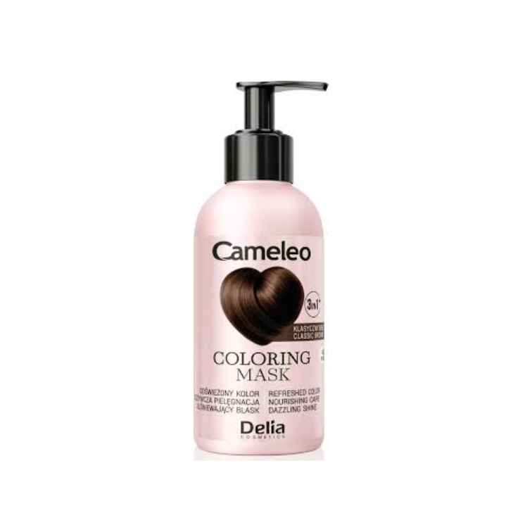 Delia Cameleo Maska koloryzująca do włosów Klasyczny Brąz 120 ml
