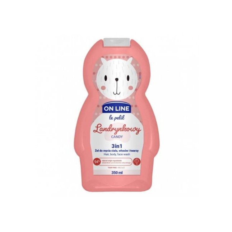 On Line Le Petit Candy Body, Hair and Face Wash Gel voor kinderen 350 ml