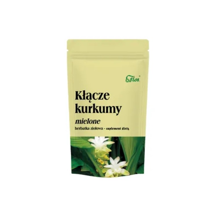 Flos Kurkuma Gemalen Wortelstok Kruidenthee 80 g