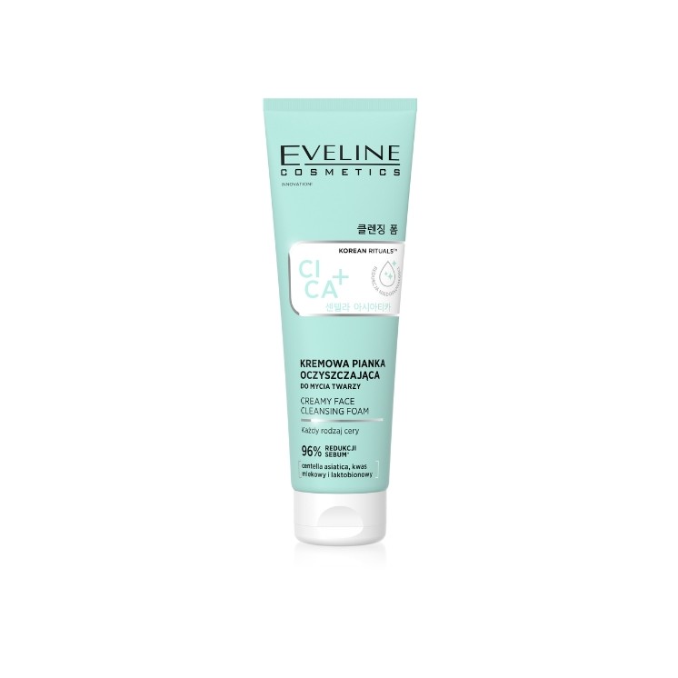 Mousse nettoyante visage crémeuse Eveline Korean Therapy Cica + 125 ml