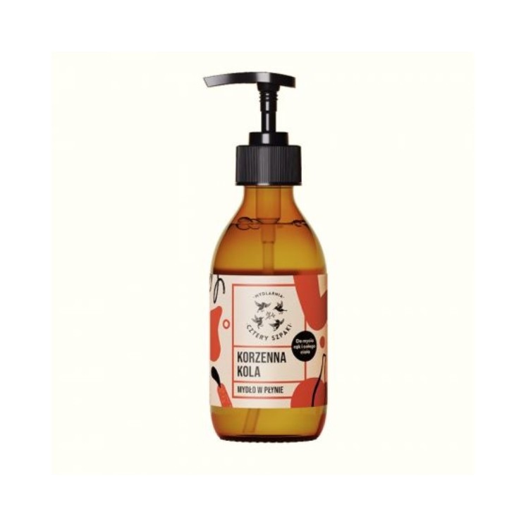 Mydlarnia Cztery Szpaki savon liquide naturel Spicy Kola 300 ml