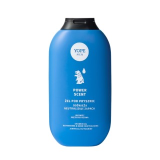 Gel douche rafraîchissant YOPE Men Power Scent pour hommes 400 ml
