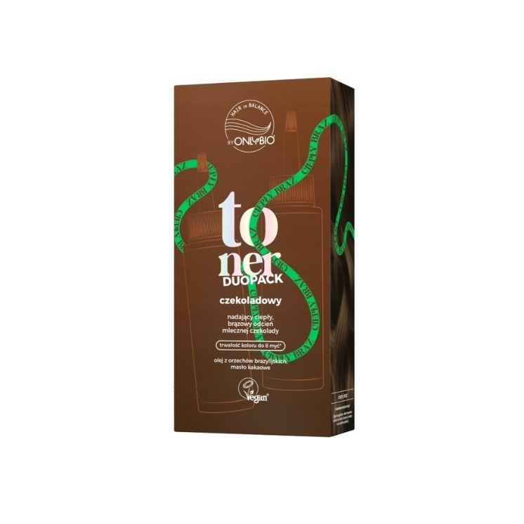 Duo Pack capillaires chocolat OnlyBio Hair in Balance (2 x 100 ml)