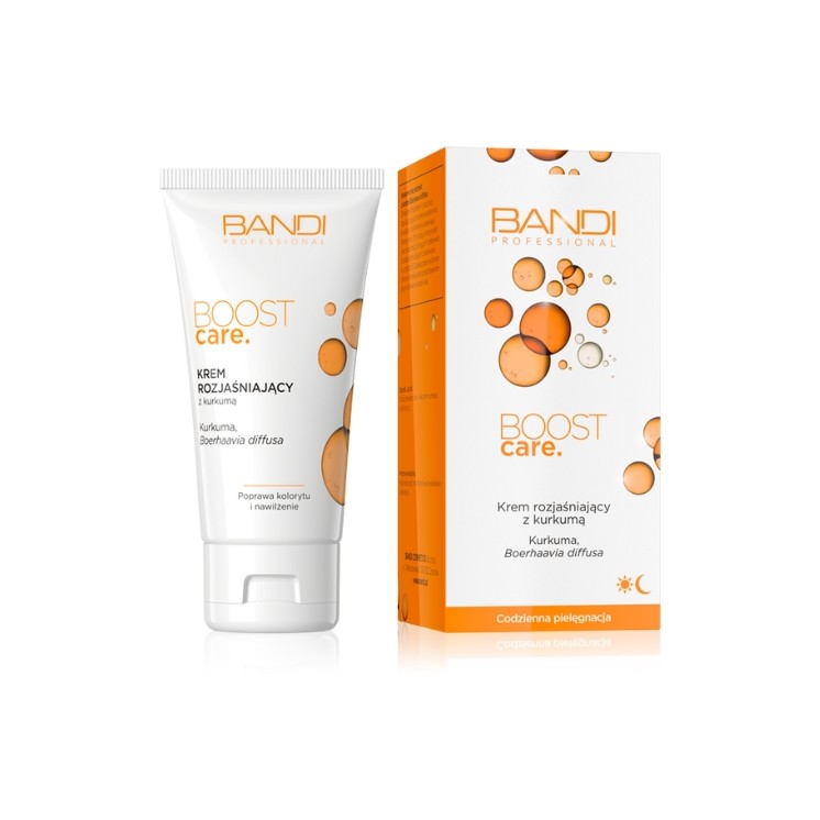 Crème éclaircissante pour le visage Bandi Boost Care au curcuma 50 ml