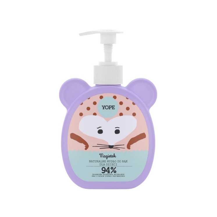 Savon pour les mains naturel YOPE pour enfants au calendula 400 ml