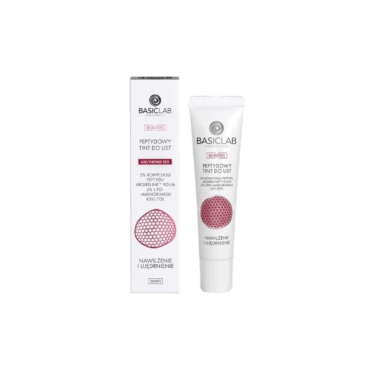 BasicLab Dermocosmetics Beauties peptydowy Tint do ust /400/ Red Vintage 15 ml