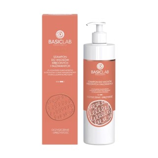 Shampooing BasicLab Capillus pour cheveux bouclés et ondulés 300 ml