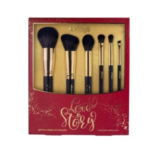 KillyS Love Story gezichts- en oogmake-upkwastenset, 6 stuks