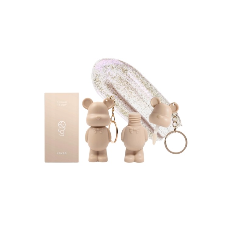 Gloss à lèvres Lovro Sugar Teddy avec particules 1,4 g