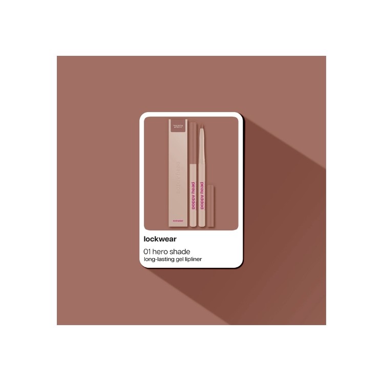 Crayon à lèvres gel longue tenue Poppy Head Lockwear /01/ Teinte Hero 0,6 g