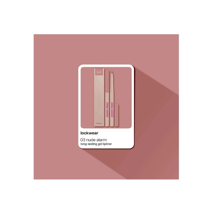 Crayon à lèvres gel longue tenue Poppy Head Lockwear /03/ Nude Alarm 0,6 g