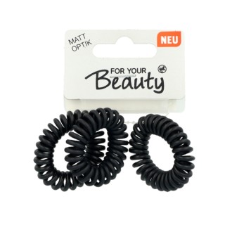 Élastiques à cheveux Black Matt Elli Rosa For Your Beauty (lot de 3)