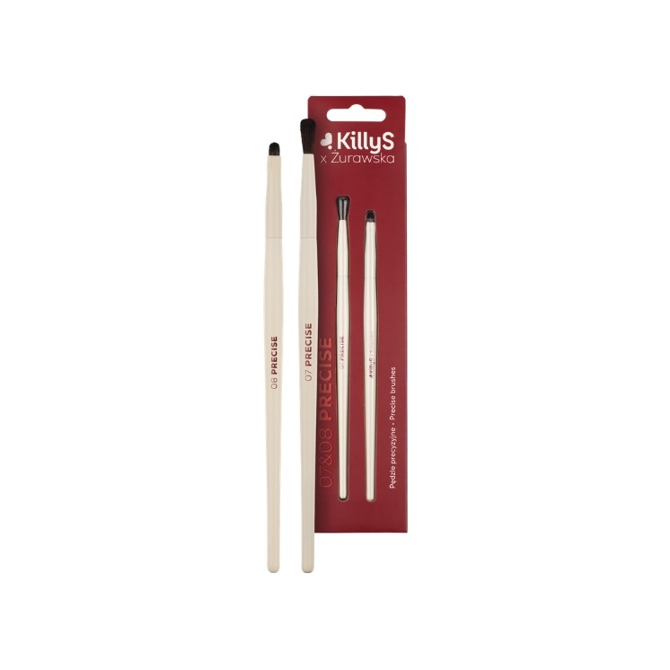 Pinceaux de précision KillyS x Żurawska (lot de 2)