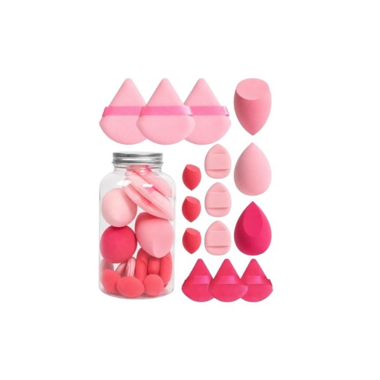 ECARLA Set van 15 make-upsponsjes