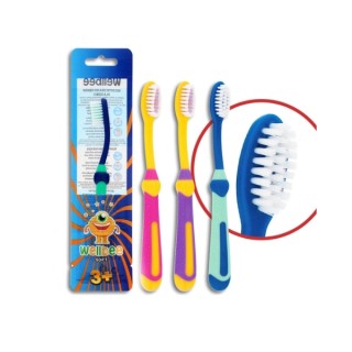 Brosse à dents Soft Elmex Wellbee Kids (3+) Mix de couleurs - 1 pièce