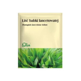 Flos Liść babki lancetowatej Zioła do zaparzania 50 g