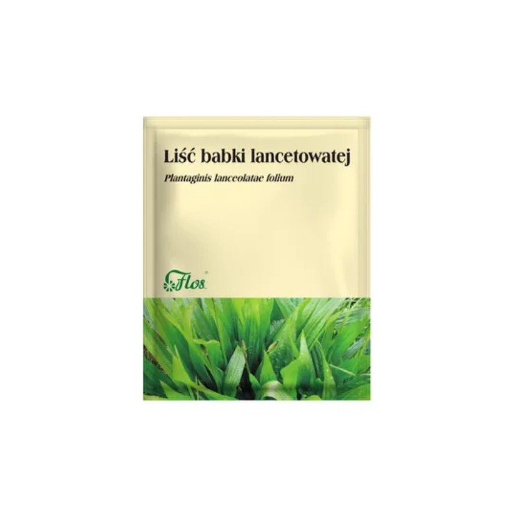 Flos Liść babki lancetowatej Zioła do zaparzania 50 g