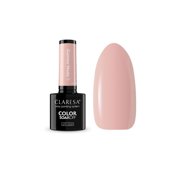 Claresa Nude Glow Gummy Nude Hybrid Nail Polish /3/ 5 g