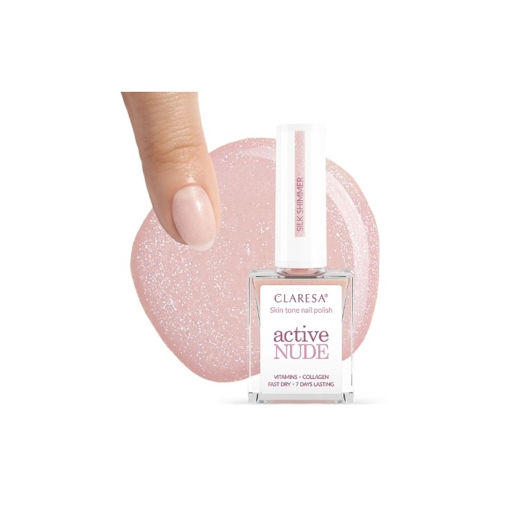 Claresa Active Nude Classic Nagellak met Zijdeglans 9,5 5 ml