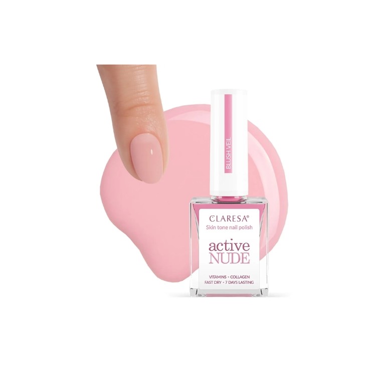 Claresa Active Nude Lakier klasyczny Blush Veil 9,5 ml