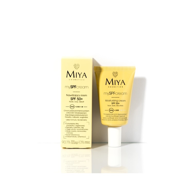 Miya Cosmetics mySPF Hydraterende Crème voor Gezicht, Oog en Hals SPF50 + 40 ml