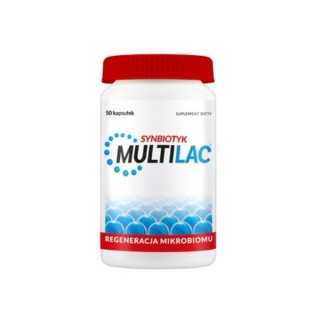 Multilac Synbiotic (probiotique + prébiotique) 50 capsules